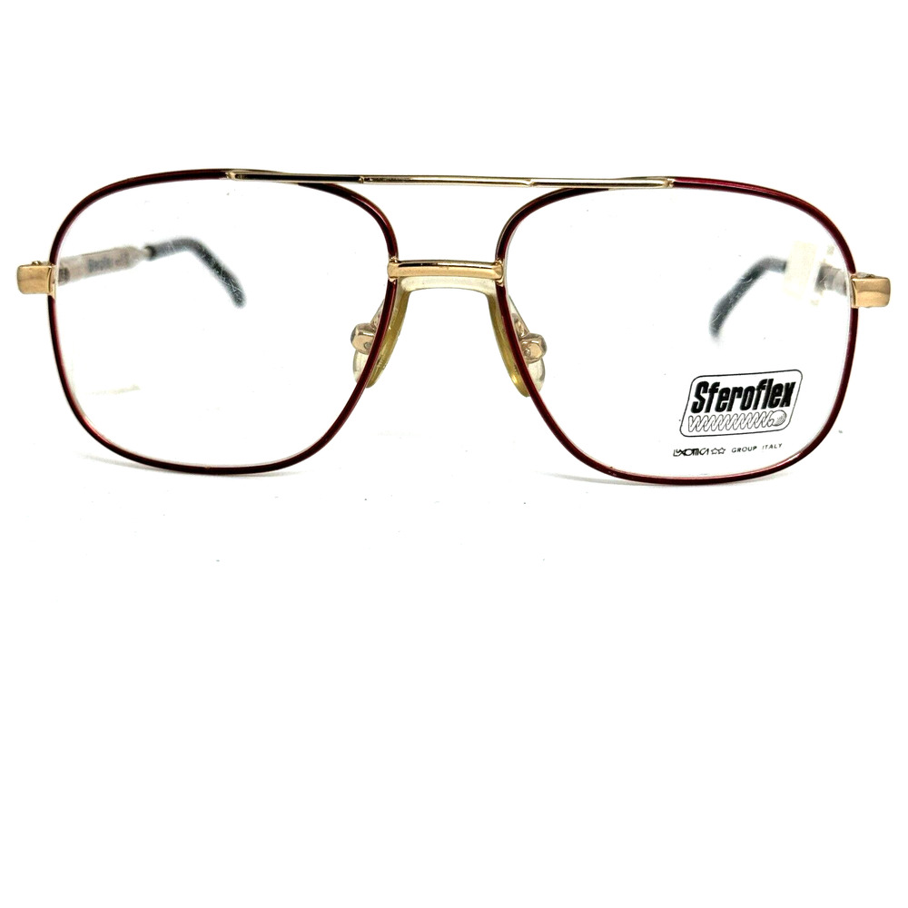 SFEROFLEX 102 108/7 Burgundy Gold Unisex Kids Aviator Eyeglasses 45-16-115 15334